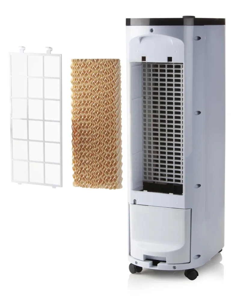 Multifunctional air cooler, fan and humidifier with timer
