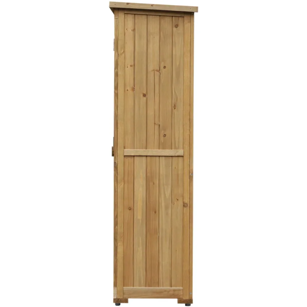 Garden cabinet with louvre doors