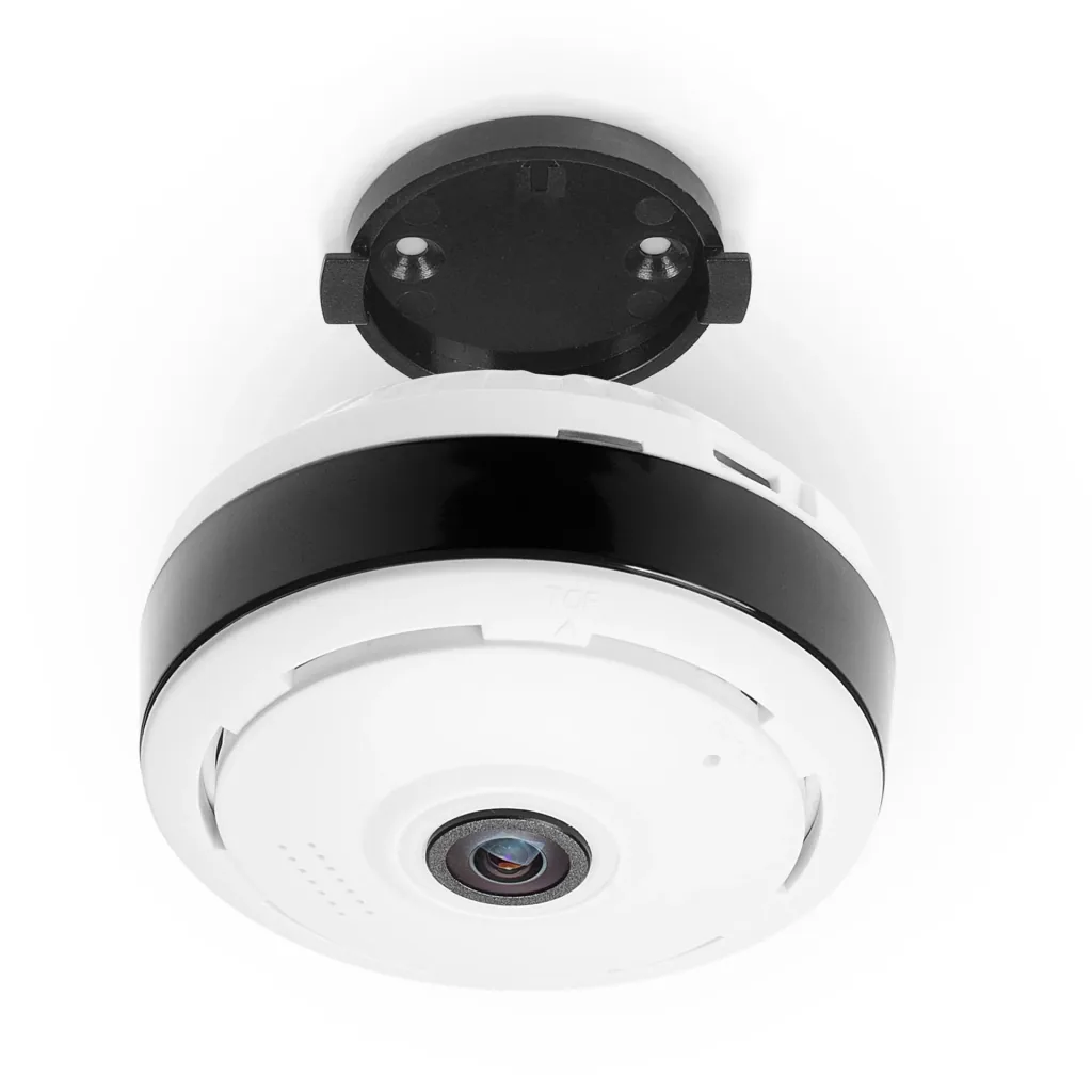 HD IP camera with 360° pan function and night vision