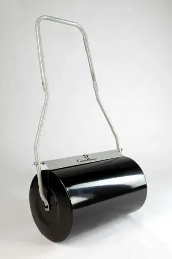 Garden roller for pressing and compacting seeds
