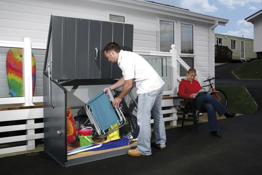 Trimetals gereedschaps- en opbergbox Stowaway antraciet