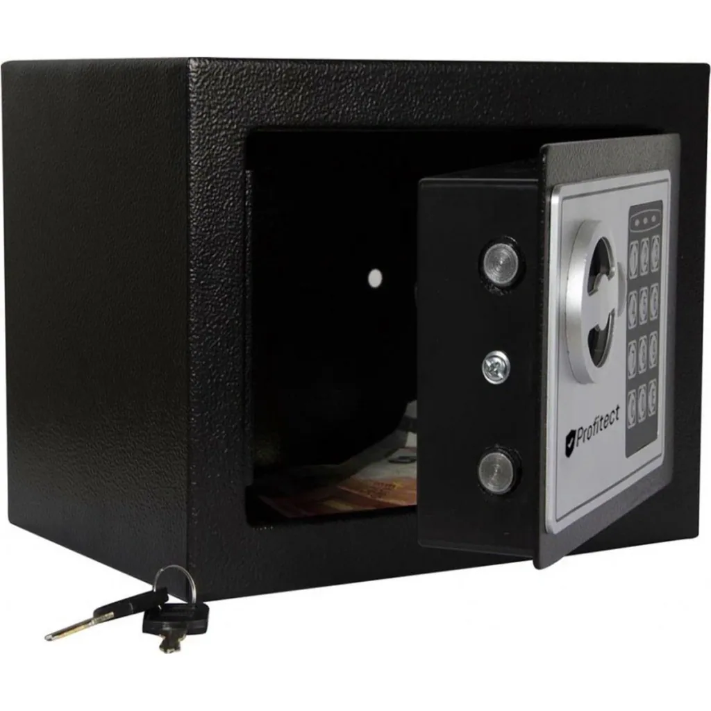 Electronic Safe - 31x20x20 cm - Black