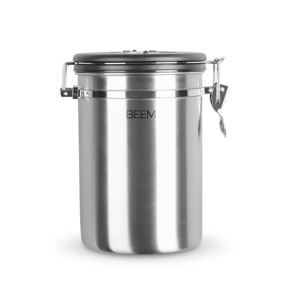 Aroma-Safe coffee can, 1.9 l stainless steel