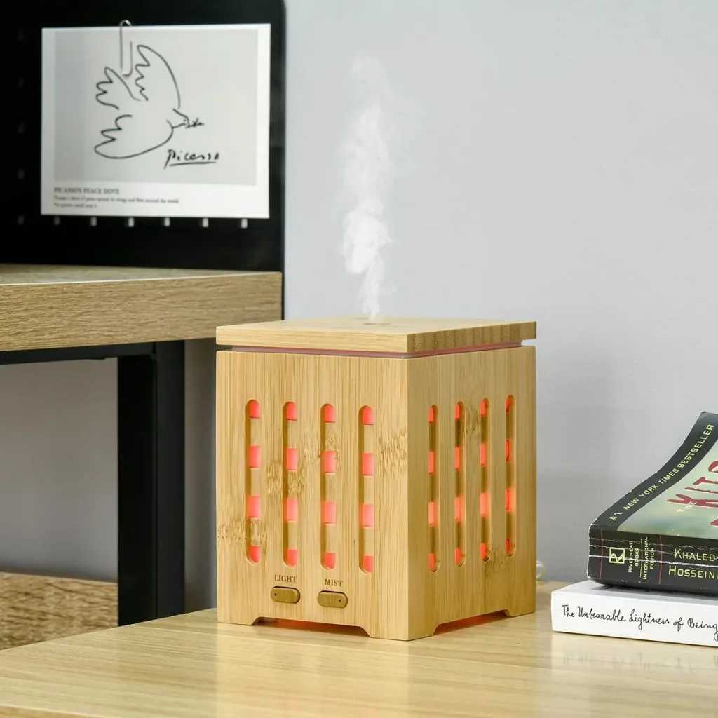 Aroma Diffuser Humidifier for Essential Oils 7 Colors LED 2 Mist Modes Waterless Automatic Shutoff 200