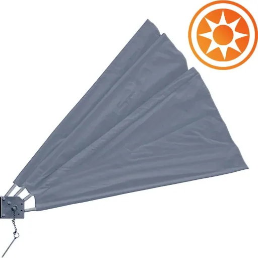 Sun sail - foldable - anthracite - 140x140cm
