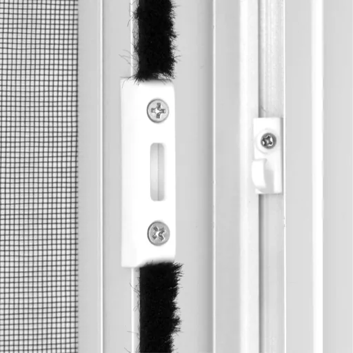 Insect screen roller blind for doors, 125 x 225 cm in anthracite
