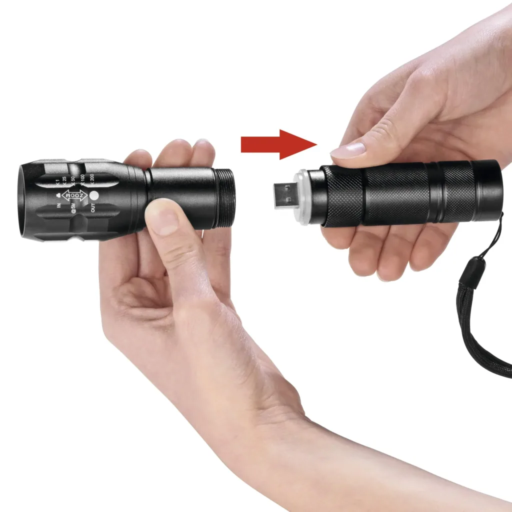 Power flashlight 3.7 V