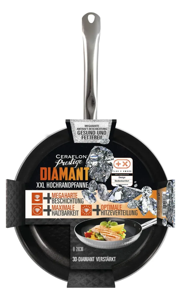 Pan set, silver, 3-piece