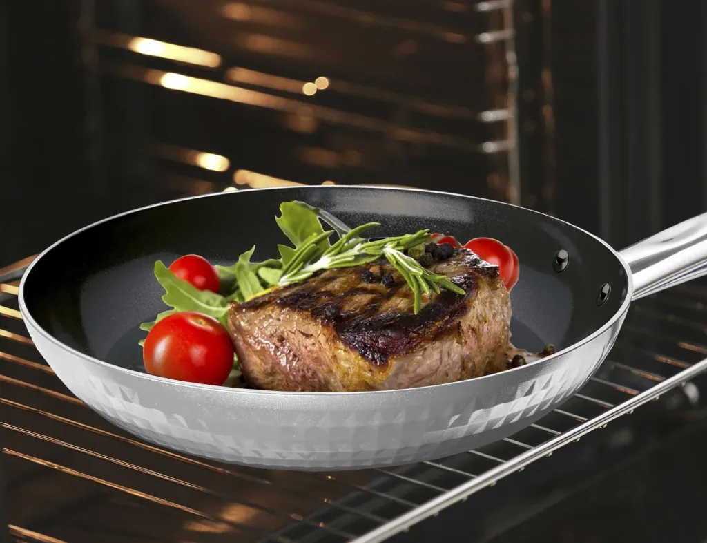 Pan set, silver, 3-piece