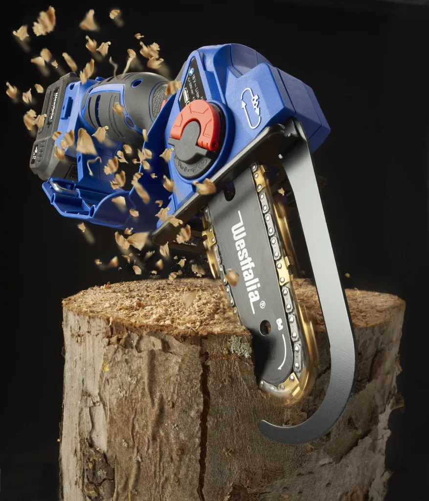 Cordless one-handed power saw "X-SAW II" + 4.0 Ah battery + quick charger + titanium chain