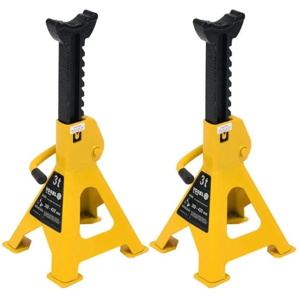 Axle stands 2 pieces - 3 ton capacity - 23x20x36 cm