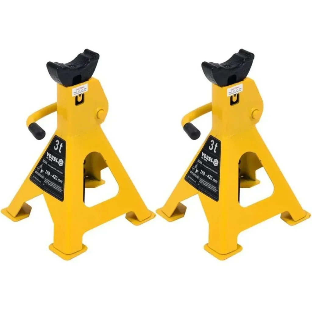 Axle stands 2 pieces - 3 ton capacity - 23x20x36 cm