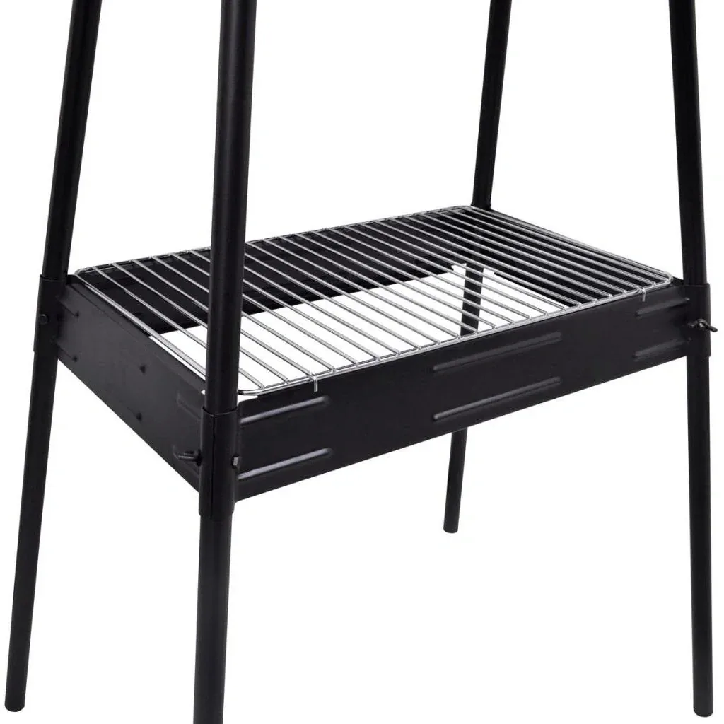 Electric standing rectangular barbecue