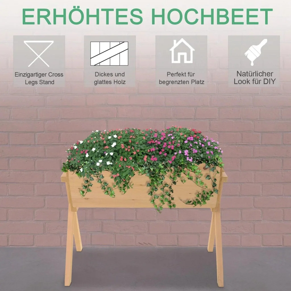 Raised bed with nonwoven fabric