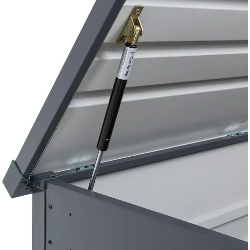 Steel storage box with lock - 120 x 62 x 63 cm - weatherproof