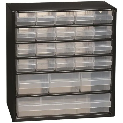 Drawer unit with 24 drawers - 33x30.6x15cm MET Loose Insert A9-1 - Plastic