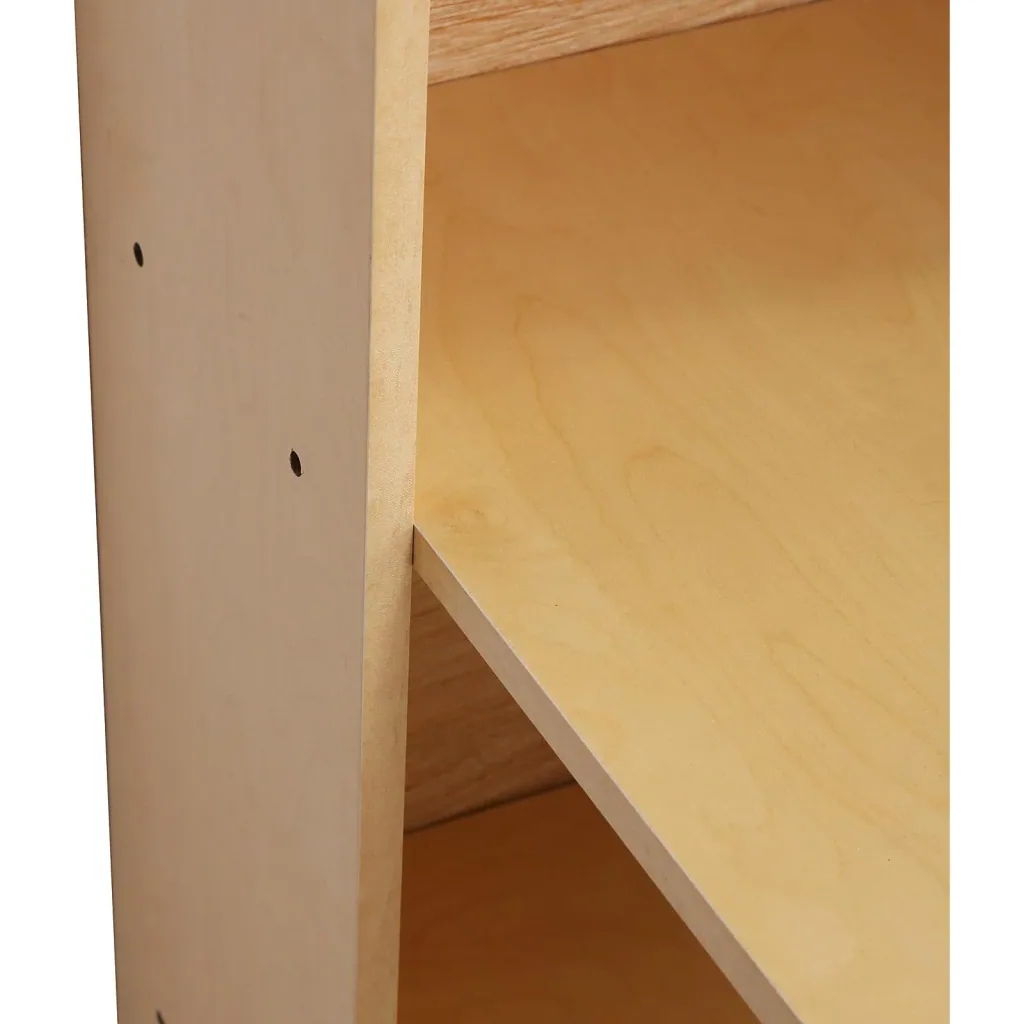Desk with shelf computer table natural