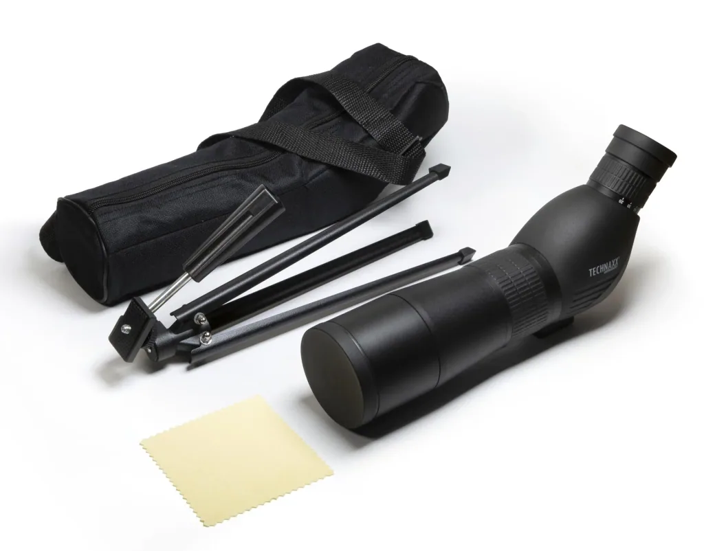 Travel spotting scope 20-60x x 60, continuously zoomable
