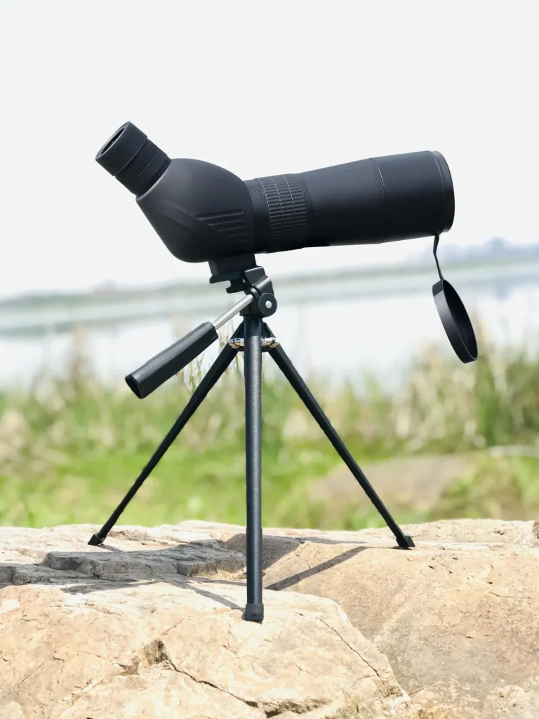 Travel spotting scope 20-60x x 60, continuously zoomable