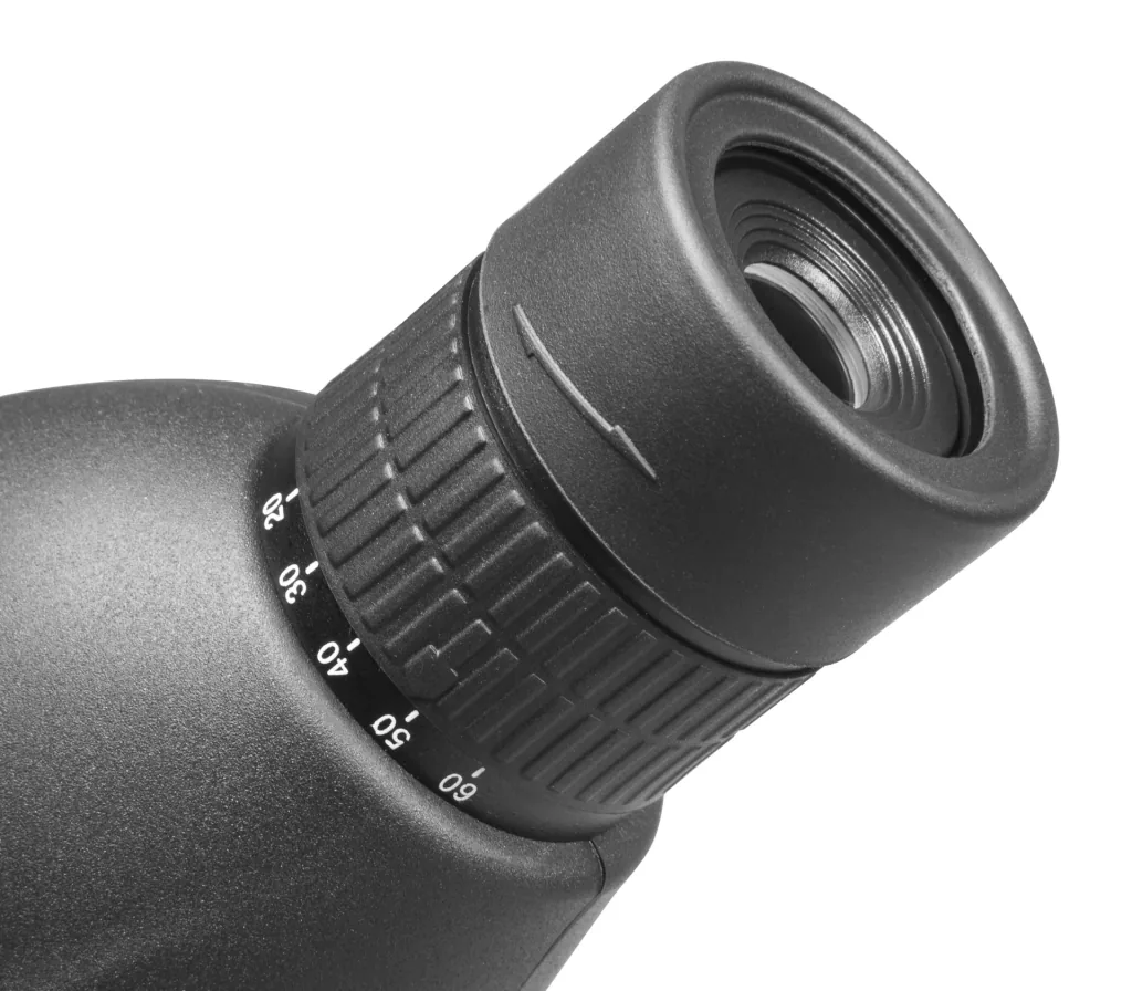 Travel spotting scope 20-60x x 60, continuously zoomable