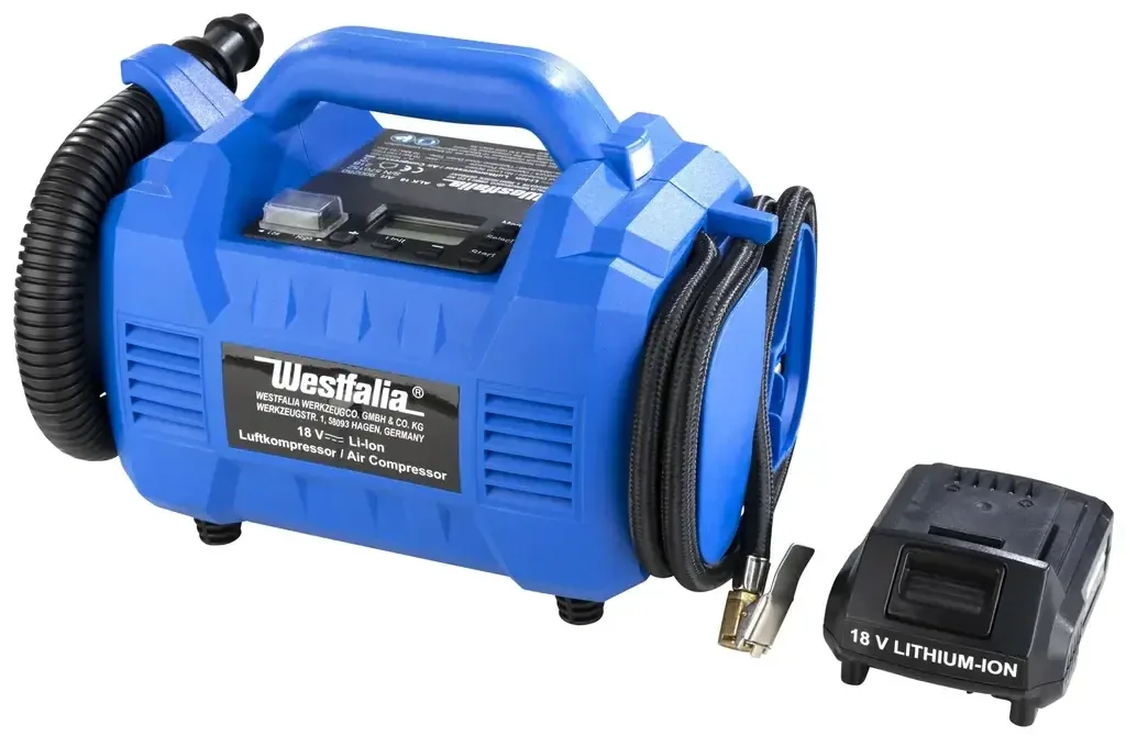 Luchtcompressor 18V Li-Ion ALK18 inclusief accu 18 V Li-Ion 2.0 Ah A2AH18 en snellader