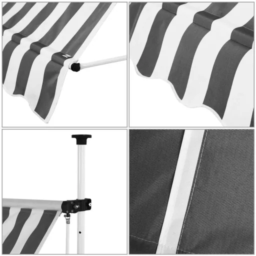 Clamp awning white/grey 200cm