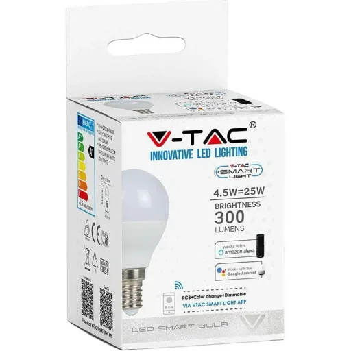VT-5154 LED WiFi smart lamp - 4.5 W - RGB+W - E14