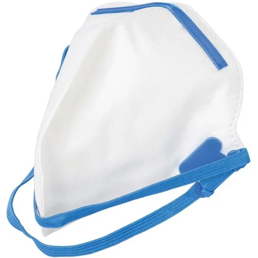 Flat foldable FFP2 dust mask, disposable display box, 50 pcs. FFP2