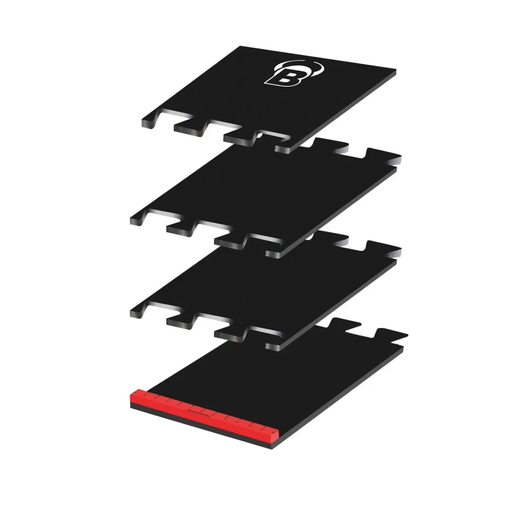 Puzzle dart mat made of foam including oche 2.37 m