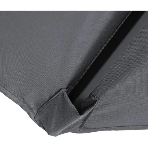 Parasol Mali with LED lighting, pivoting, anthracite - Ø 3.3m