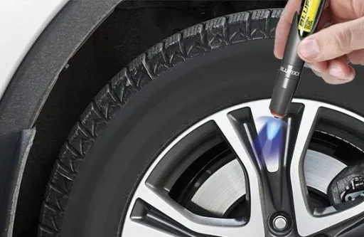 Rim repair pen 5 g - including blue LED light - silver