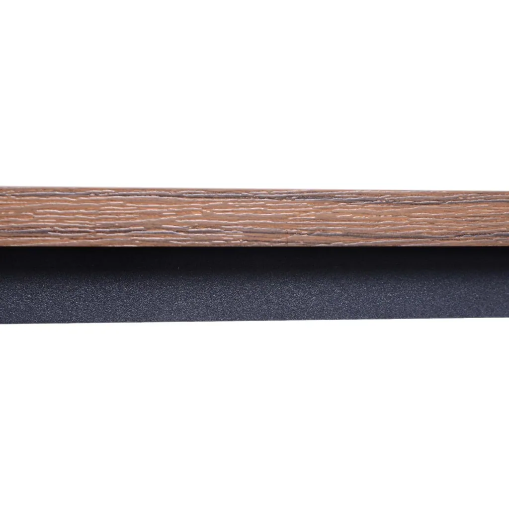 Vintage side table, coffee table, sofa table with shelf, metal frame, grained, 106 x 60 x 45 cm
