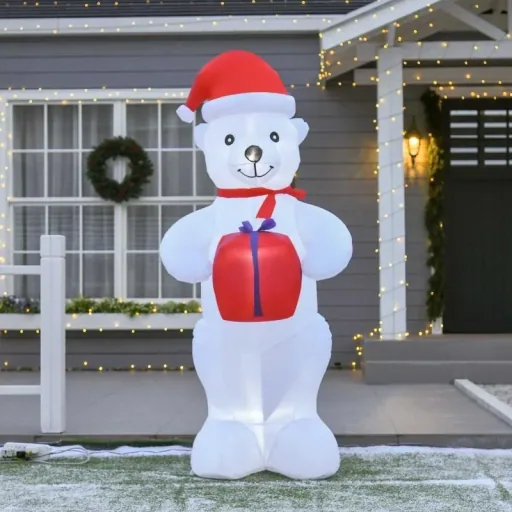 Inflatable Christmas Polar Bear 1.8 m Decorations