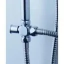 Shower set - square - rain shower - separate hand shower - sliding handle