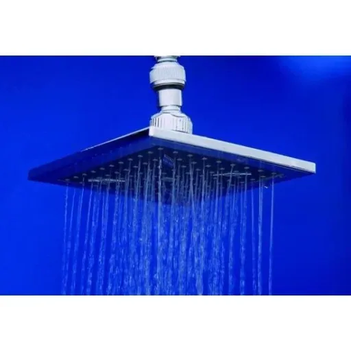 Shower set - square - rain shower - separate hand shower - sliding handle