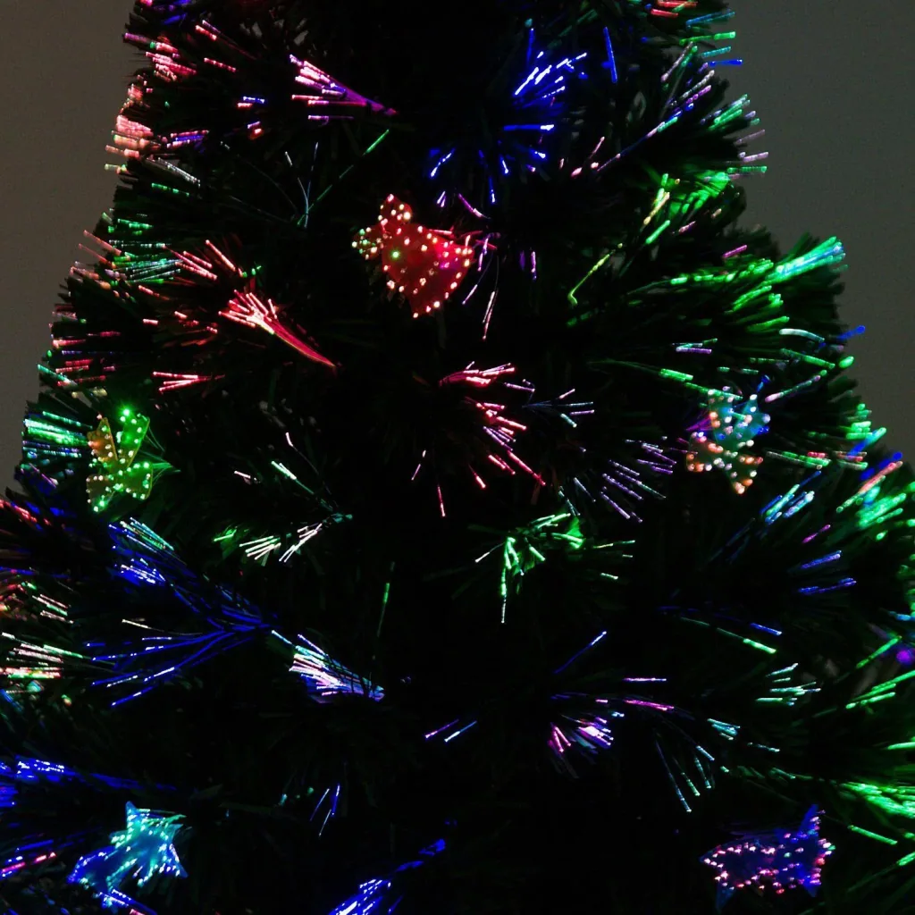 Christmas tree LED light fiber 120cm green