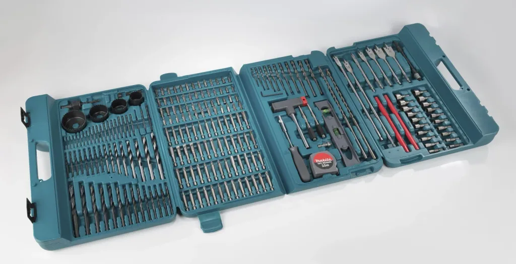 Drill and bit set 216 pieces P-44046