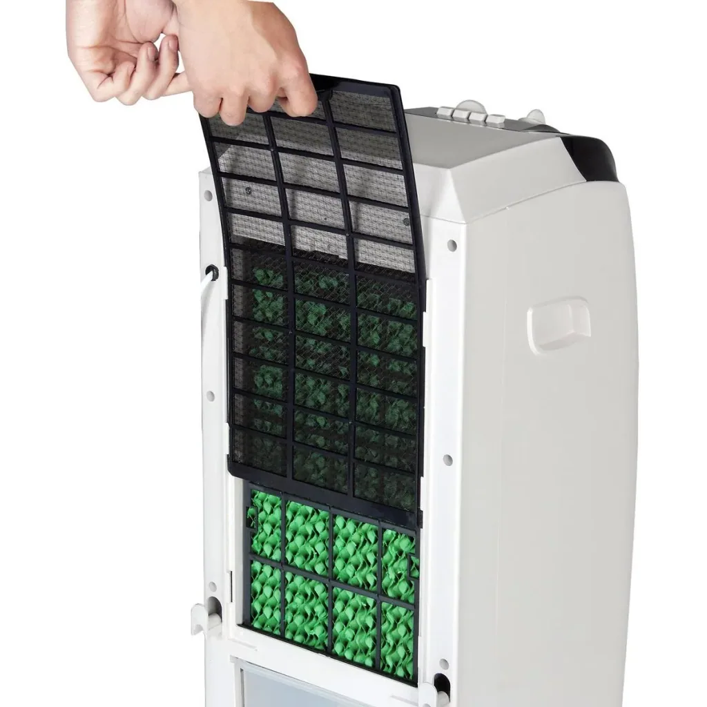 Mobile air conditioner white/black 5L including timer 2 cooling elements