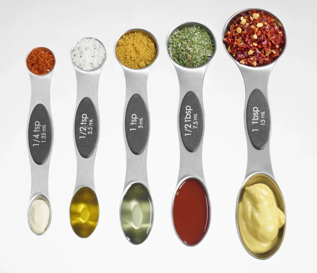 Double measuring spoon 2-in-1, 5-piece