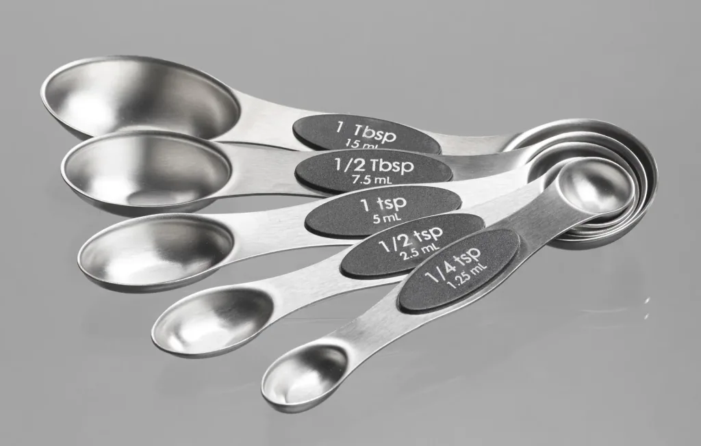 Double measuring spoon 2-in-1, 5-piece