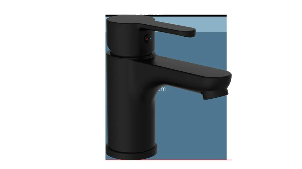 Wash basin mixer, matt black