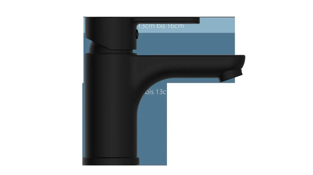 Wash basin mixer, matt black