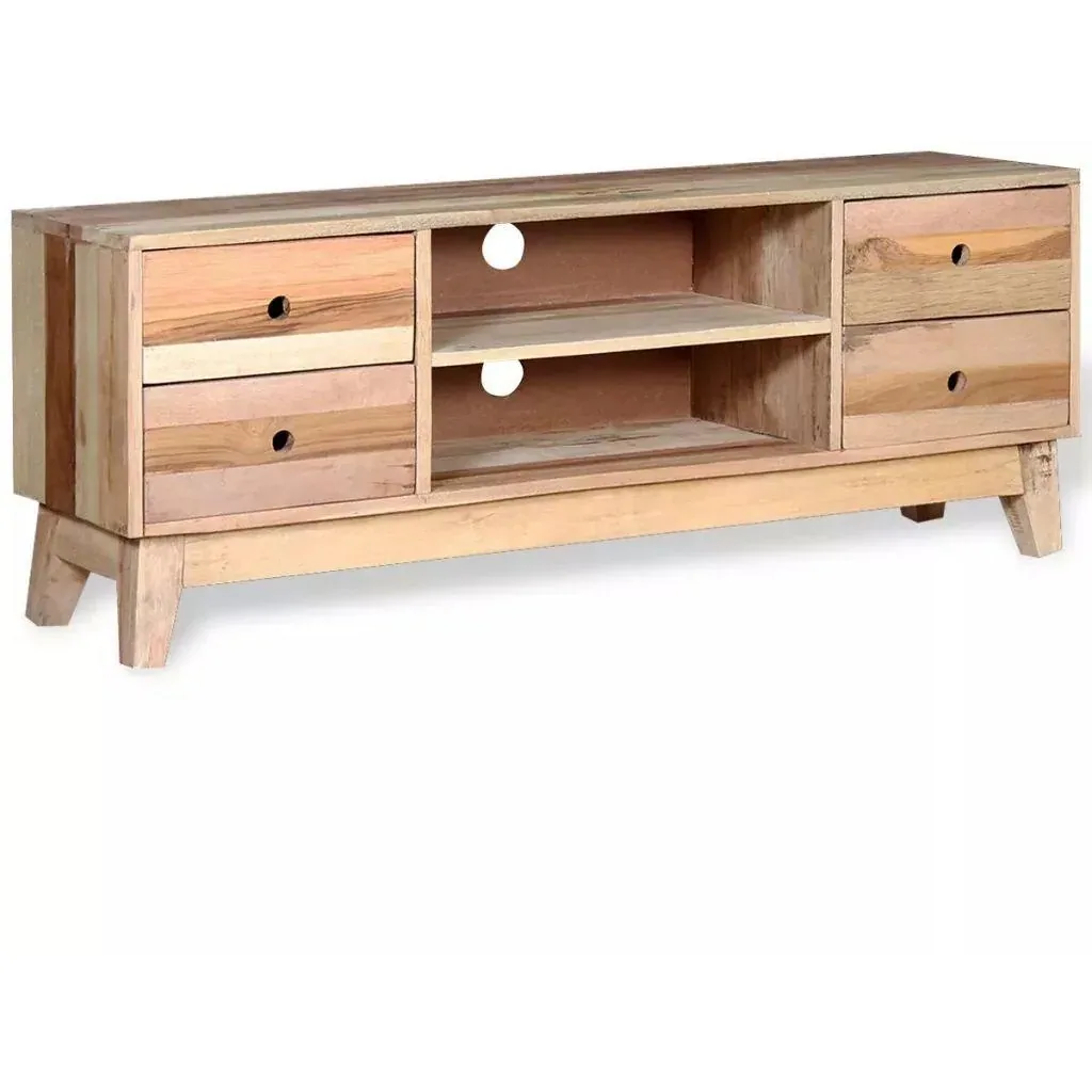 TV cabinet solid recycled wood