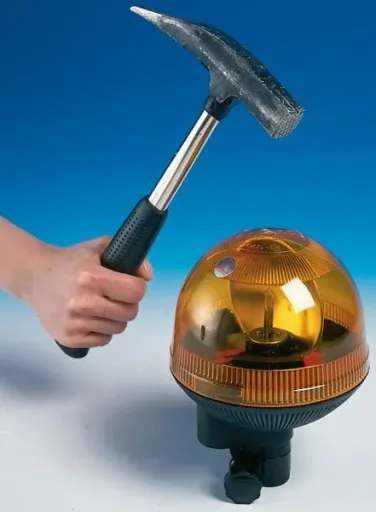 Rotating beacon - flexible base, impact-resistant housing
