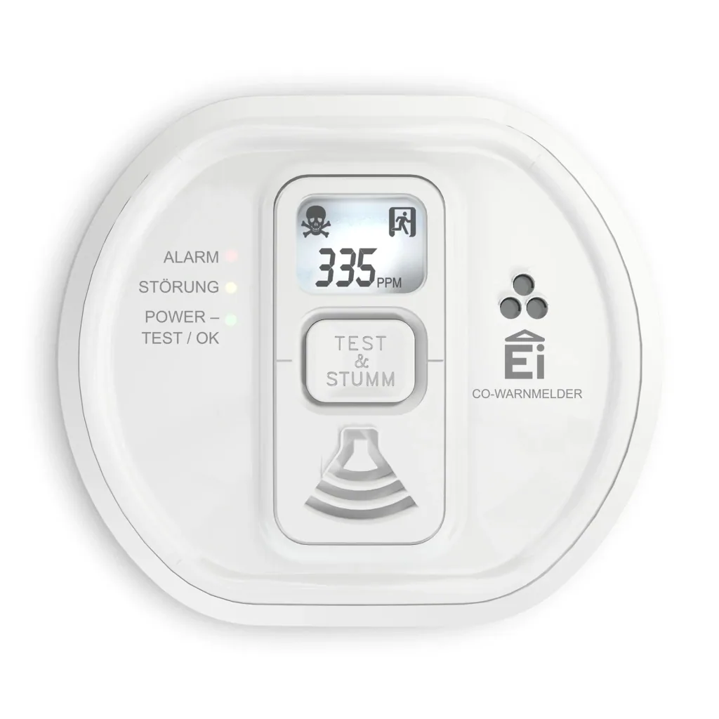 Carbon monoxide (CO) alarm Ei208D with LCD display