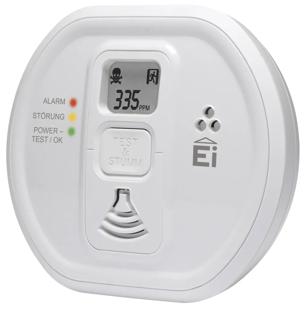 Carbon monoxide (CO) alarm Ei208D with LCD display