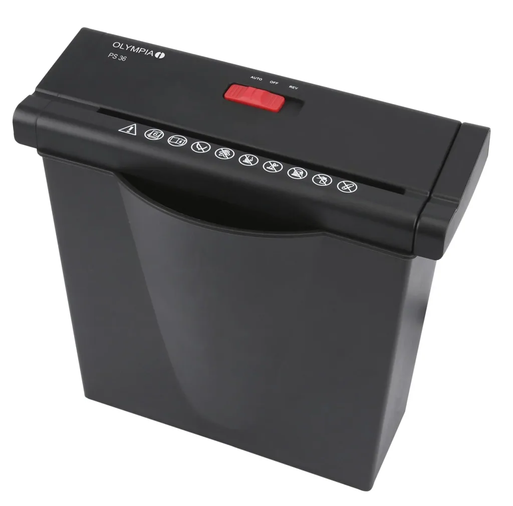 Strip-cut shredder, security level P2