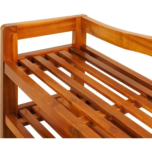 Acacia wood shoe rack 2 levels