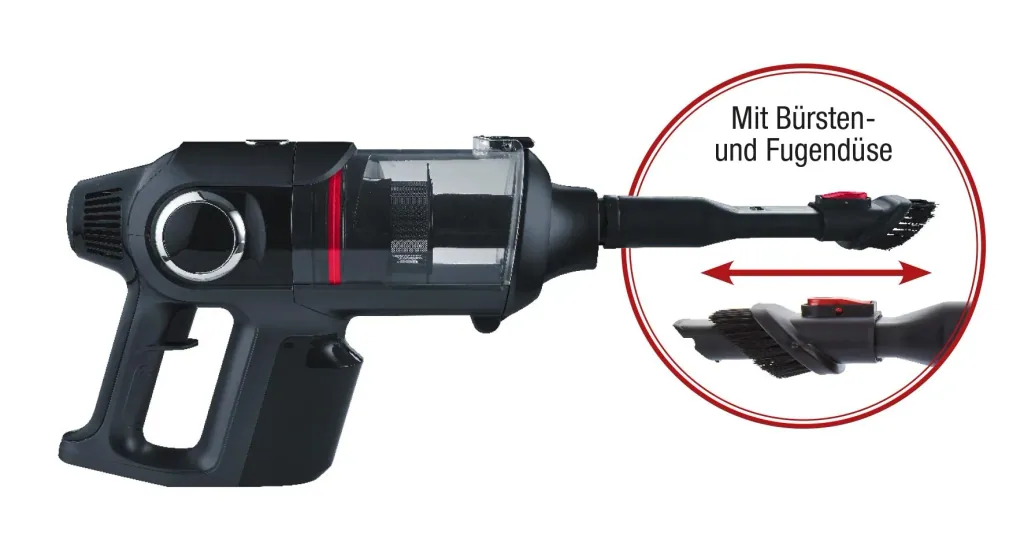 Cyclone hand and floor vacuum cleaner "MX 12" Redline with 2 HEPA filters - Exclusively at Westfalia