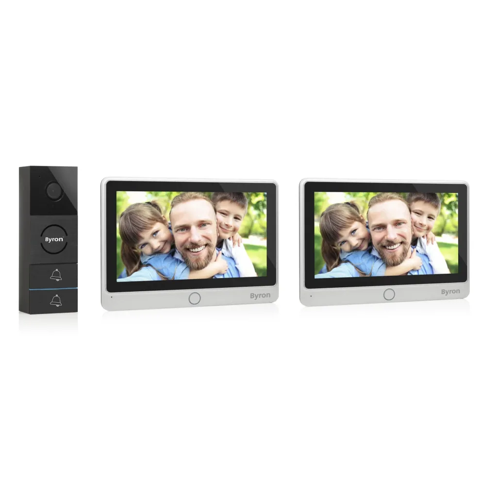 Video intercom 7 inch touchscreen 2 screens